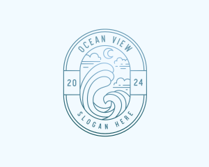 Sea Travel Tourism logo design