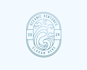 Sea Travel Tourism logo design