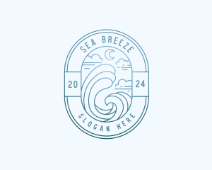 Sea Travel Tourism logo design