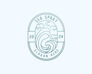 Sea Travel Tourism logo design