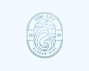 Sea Travel Tourism logo design