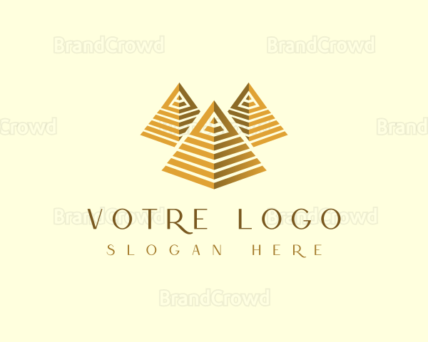 Pyramid Triangle Architecture Logo