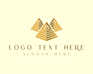 Monetary - Pyramid Triangle Architecture logo design