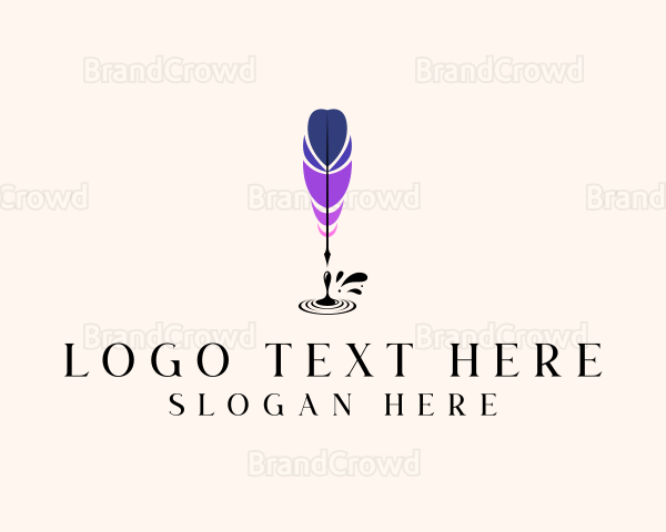 Feather Quill Pen Logo