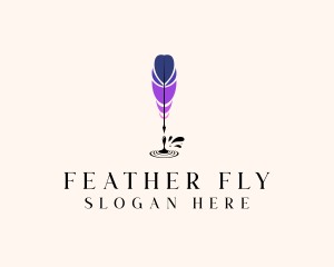 Feather Quill Pen logo design