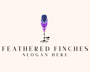 Feather Quill Pen logo design