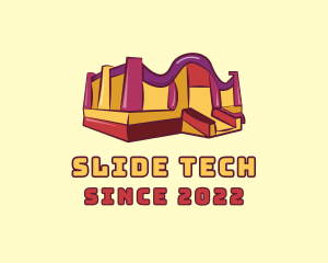 Slide - Kiddie Bounce House logo design