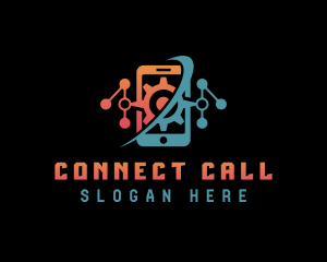 Phone - Mobile Phone Cyberspace logo design