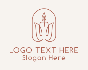 Relaxing Spa Candle Logo