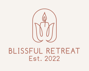 Relaxing Spa Candle logo design
