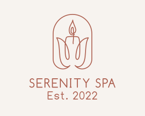 Spa - Relaxing Spa Candle logo design