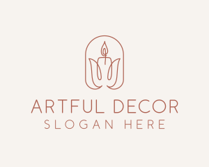 Spa Candle Decor logo design