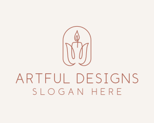 Spa Candle Decor logo design