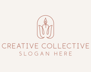 Spa Candle Decor logo design