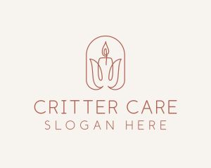 Spa Candle Decor logo design