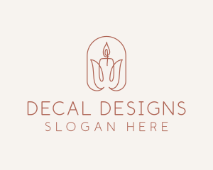 Spa Candle Decor logo design