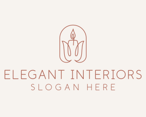 Spa Candle Decor logo design