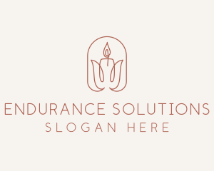 Spa Candle Decor logo design