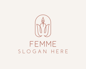 Spa Candle Decor logo design