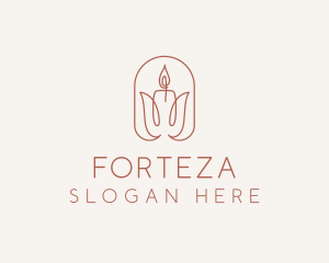 Spa Candle Decor logo design