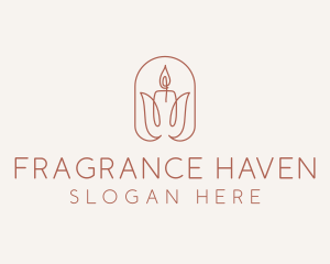 Spa Candle Decor logo design