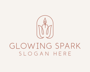 Spa Candle Decor logo design