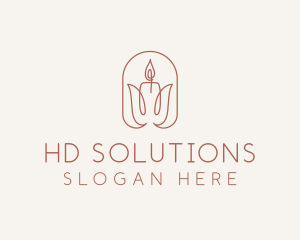 Spa Candle Decor logo design