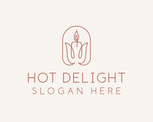 Spa Candle Decor logo design