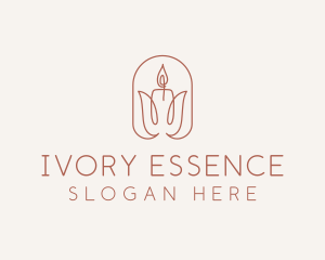 Spa Candle Decor logo design