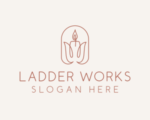 Spa Candle Decor logo design