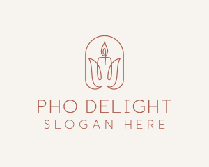 Spa Candle Decor logo design