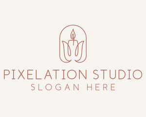 Spa Candle Decor logo design