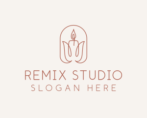 Spa Candle Decor logo design