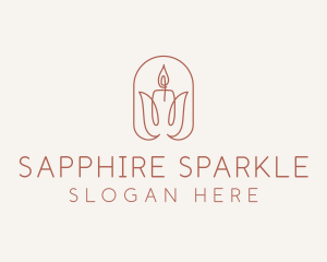 Spa Candle Decor logo design