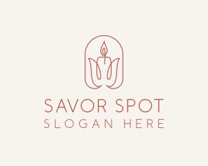 Spa Candle Decor logo design