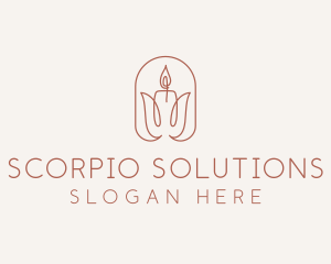 Spa Candle Decor logo design