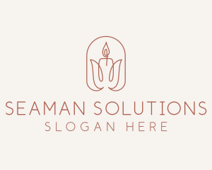 Spa Candle Decor logo design