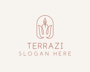 Spa Candle Decor logo design