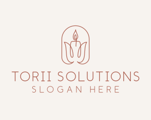 Spa Candle Decor logo design