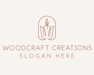 Spa Candle Decor logo design