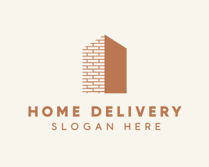 House Brick Construction logo design