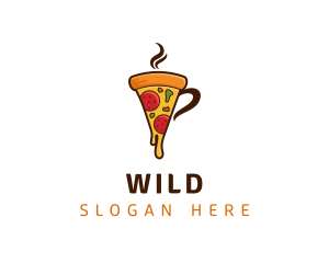 Pizza Mug Restaurant Logo