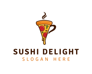 Pizza Mug Restaurant logo design