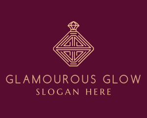 Glamourous - Elegant Perfume Bottle logo design