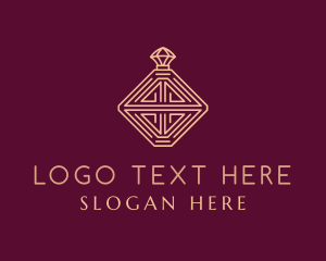Beige - Elegant Perfume Bottle logo design