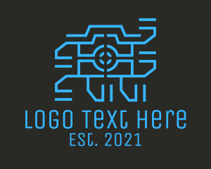 Vlog - Labyrinth Photography Camera logo design