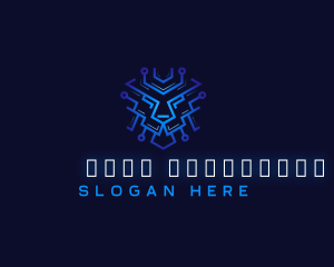 Cyber Lion Tech logo design