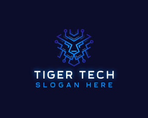 Cyber Lion Tech logo design