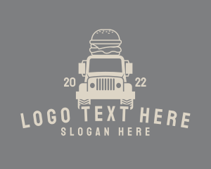 Food Cart - Burger Food Truck logo design