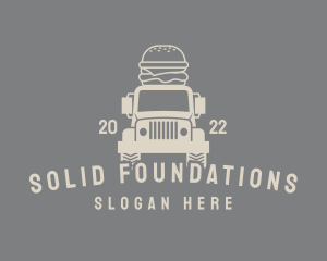 Street Food - Burger Food Truck logo design